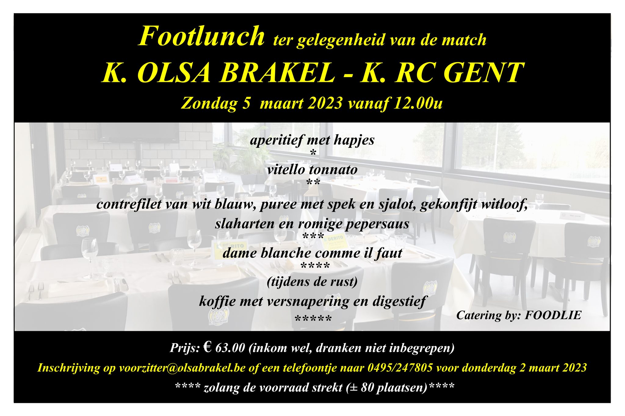 Footlunch K RC Gent